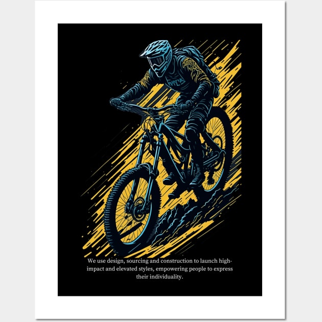 Fearless Downhill Wall Art by D.W.P Apparel